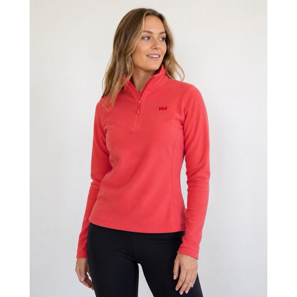 Helly Hansen Daybreaker Polartec Fleece Women S Coral 1/2 Zip Pullover Outdoor